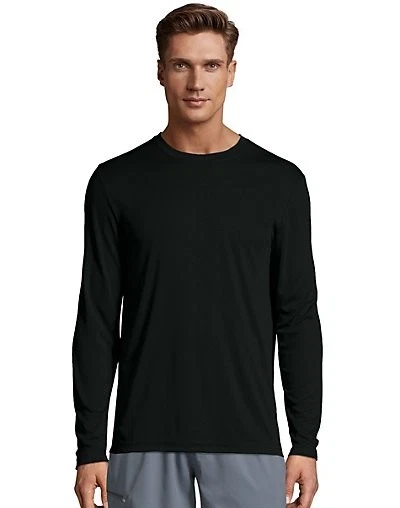 Hanes Мужская футболка с длинным рукавом мужчин классный DRI производительности Athletic впитывающий XS-3XL