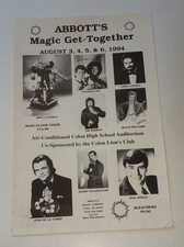 Abbott's Magic Get-Together 1994 poster Brett Daniels Blackstone Jr. De La Torre