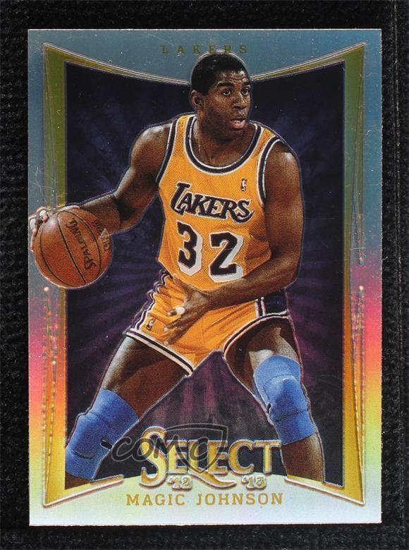 2012-13 Panini Select Silver Prizm Magic Johnson #135 HOF 0hr4