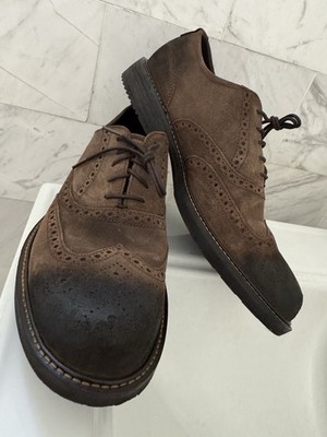 ECCO  Kenton  men s nubuck Leather Wingtip Oxford Shoes Brogue US 10 M BROWN
