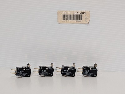 Lot of Four Omron V-10G5-1C25-K SPDT General Purpose Snap Action Microswitches