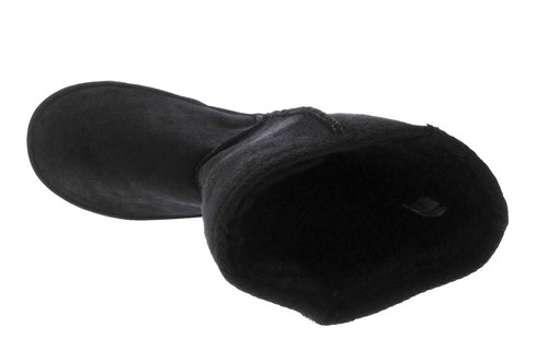 Damen Mädchen Ella Fell Lammfell kurze Midi Schneestiefel Knopf Schnalle Damengröße - Bild 17 von 25