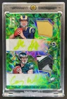 2016 Spectra Jared Goff Carson Wentz Rookie Dual Patch Auto Neon Green #2/10