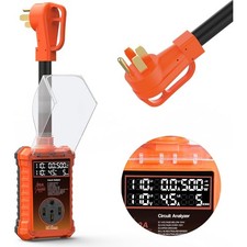 50 Amp RV Surge Protector 16,000J with Smart LED Display  Real-Time Voltage