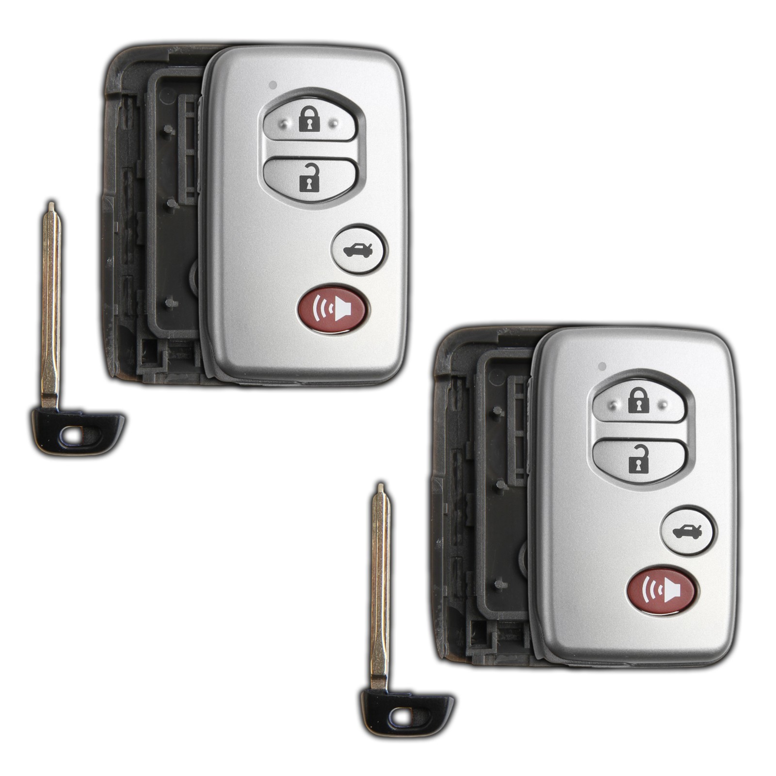2 Key Fob Remote 4b Smart Shell Case Replacement for Toyota HYQ14AAB