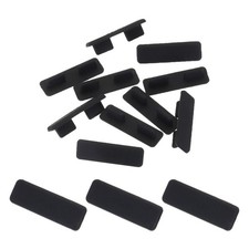 10pcs PCI Express X1 Port Duct Covers Caps Plugs for PCI-E X1 Female End, Black