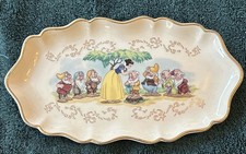 Vtg 1997 Lenox Disney Snow White Seven 7 Dwarfs Candy Dish Fine China