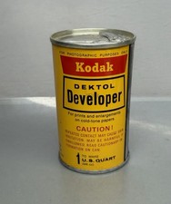 Vintage Kodak Dektol Film Developer  Sealed Tin Can