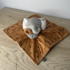 Modern Moments By Gerber Gray Elephant Lovey Baby Security Blanket Brown