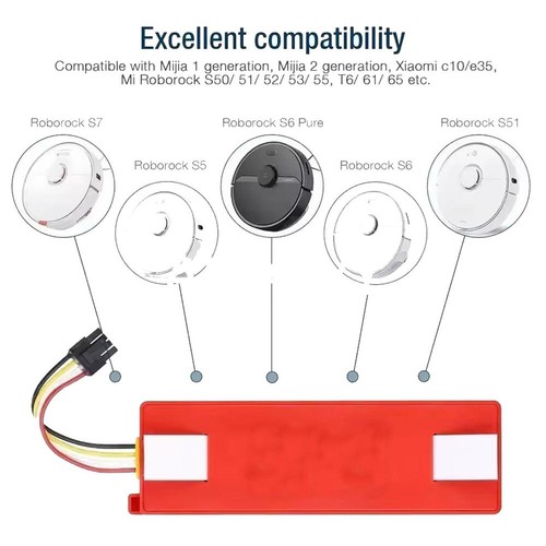 18650 Li-ion Battery Box & 20A BMS for Roborock S55 560 S65 S50 S51 S5 Max S6 - Picture 3 of 10