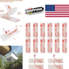 EZ Pass Toll Tag Mounting Kit 16 Pcs Clear Acrylic Dual Lock Adhesive Strips