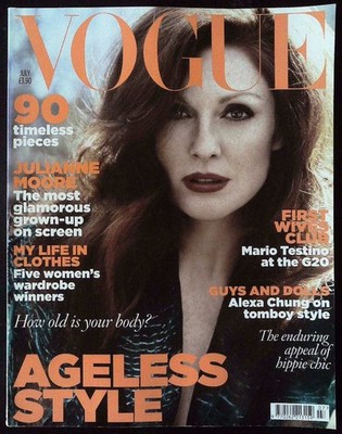 VOGUE UK July 2009 JULIANNE MOORE Alexa Chung DREE HEMINGWAY Amanda Harlech @ VG