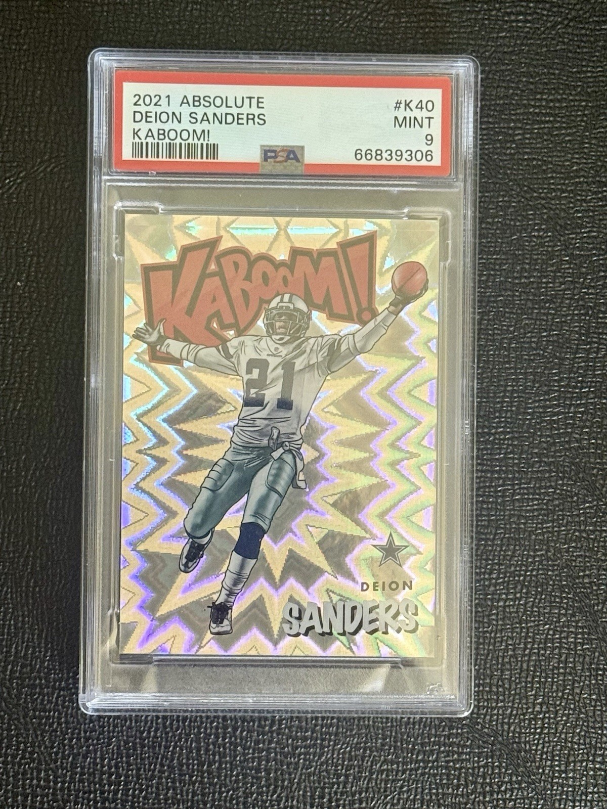 2021 Panini Absolute Kaboom! 💥 Deion Sanders #K40💥 VERTICAL HOBBY EXCLUSIVE