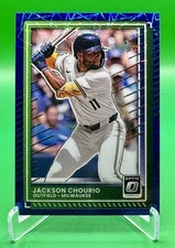 2025 Donruss Optic Baseball Jackson Chourio Blue Velocity