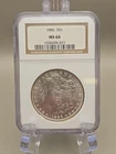 1886 Morgan Silver Dollar $1 - NGC MS 64