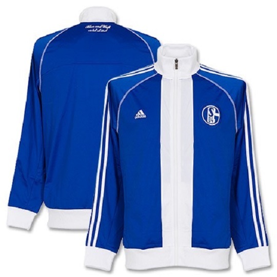 Jacke Adidas Schalke 04 Track Top Blau Weiss I Jacket Stadion