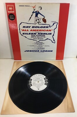1962 PROMO All American RAY BOLGER EILEEN HERLIE LP Columbia KOL 5760