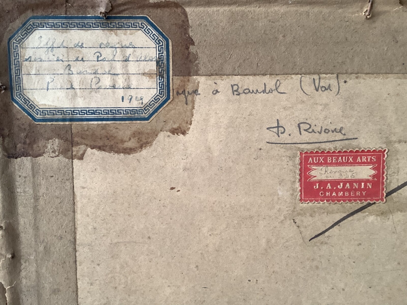 French Impressionism Seascape The Wave Effect Oil Original vintage