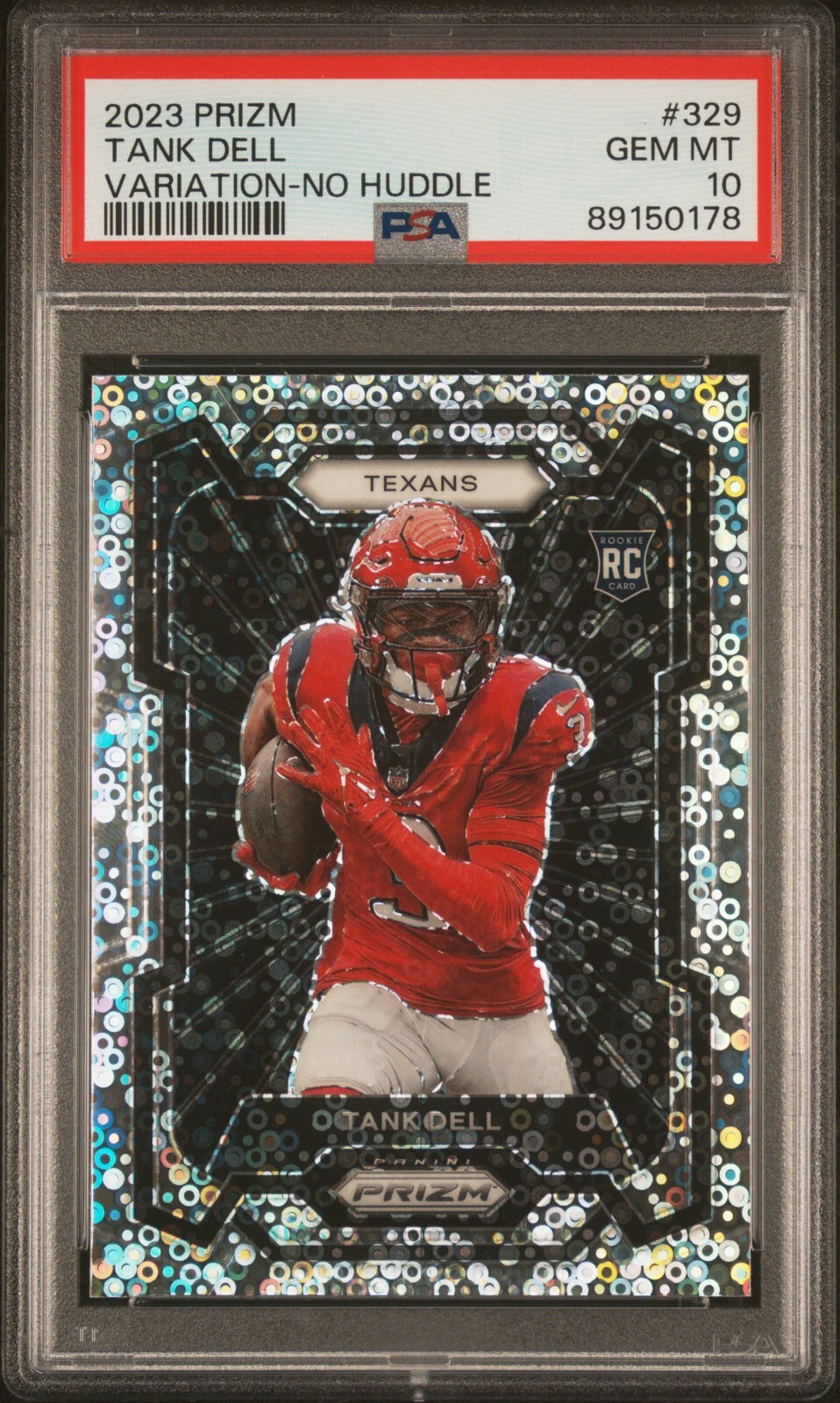 2023 Panini Prizm #329 Tank Dell Variation-No Huddle Prizm PSA 10💎💎💎💎