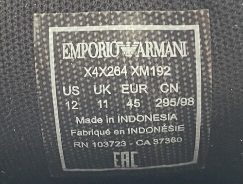 Emporio Armani Sneakers Miami New York Tokyo Monogram size 12 - Picture 6 of 7