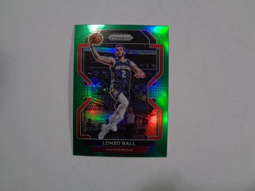 2021-2022 Panini Prizm Green Lonzo Ball #69 (Bulls) NM or better!. Look!