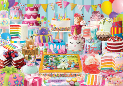 Eurographics Birthday Cake Party 1000 Piece Jigsaw Puzzle