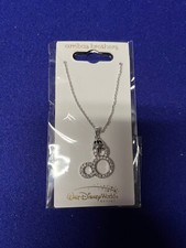 Disney Arribas Necklace Mickey Glove Ear Icon Made with Crystals from Swarovski
