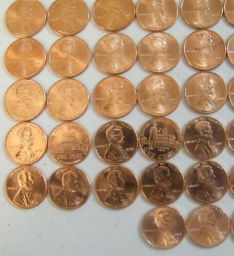 Lincoln Cent Penny Set 1953-2025 PDS Collection 162 Coins Choice BU Mem & Shield - Picture 5 of 11