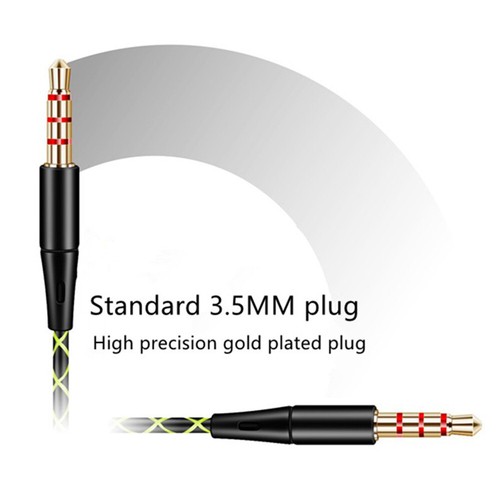 3.5mm In-Ear Wired Earbuds Sports Running Earphone Over Ear Hook Headphone W6F1 - Picture 7 of 12
