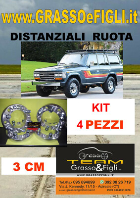 Satz 4 Radabstände für Toyota Land Cruiser J60 1981>1989 30mm 