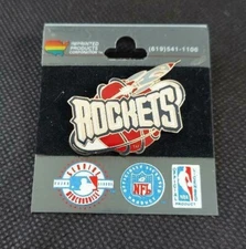 NBA Houston Rockets Pin 1996 Imprinted Products NIP Basketball