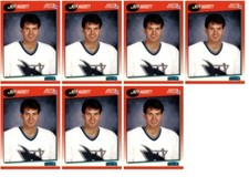 (7) 1991 Score Canadian #326 Jeff Hackett San Jose Sharks Card Lot