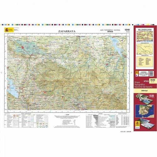 Spain map 1040: Zafarraya (18-43) hiking walking topographic 1:50K - Picture 2 of 4