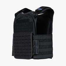 PREMIER BODY ARMOR CORE BLACK PLATE CARRIER W/ CUMMERBUND(CPC-Blk-L/XL-IIIA)