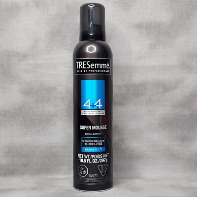 TRESemme 4+4 SUPER MOUSSE Extra Hold 10.5 oz Discontinued, NEW