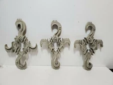 3x Hendrix Wire & Cable Corp. L.L.D.-7PD Plastic Electric Rack Insulator Lineman