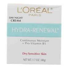 L'Oreal Paris Hydra-Renewal Day/Night Cream for Dry/Sensitive Skin  1.7 oz