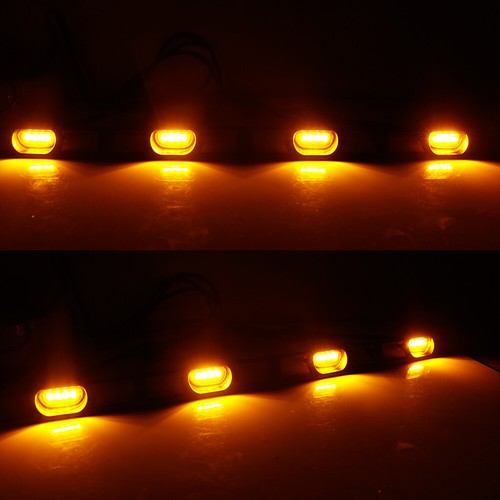 Front Bumper Hood Grille LED Lights W/Wire Harness For Tacoma 2012-2015 Amber - Picture 8 of 11