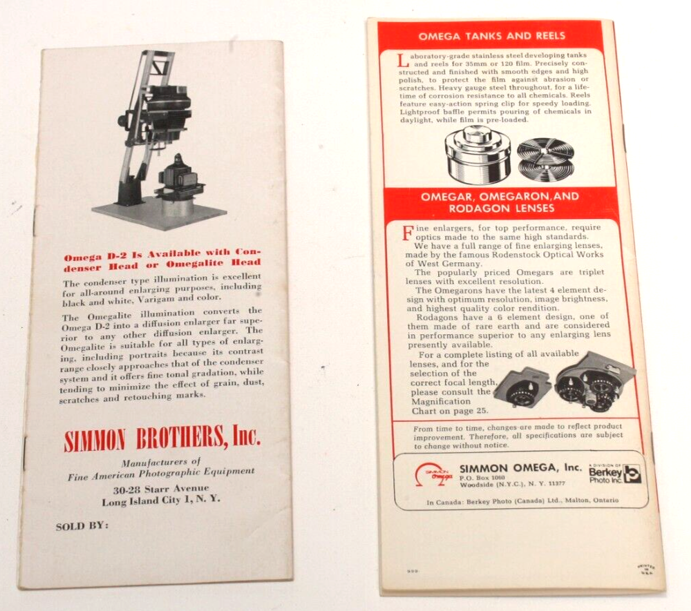 OMEGA AND SIMON OMEGA BROCHURESTWO TOTALFREE SHIPPING! eBay