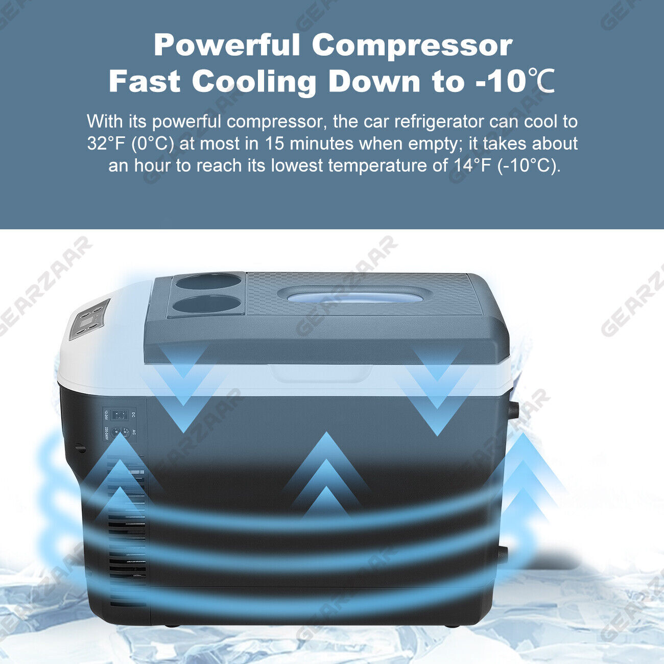 Portable Fridge Freezer Cooler Camping Esky Eski Ice Box Caravan Car