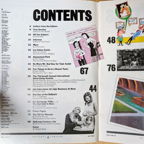 National Lampoon Vol. 2 No. 72 July 1984 Special Summer Fun Number! - Picture 3 of 8