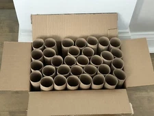 32 Clean Cardboard Tubes Paper Towel Rolls School, Camp, Crafts 11 in x1.5 in