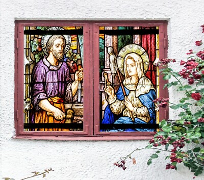 3D Woman 343NAO Window Film Print Sticker Cling Stained Glass UV Block Fay