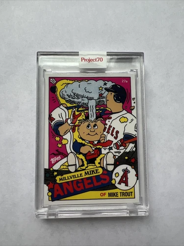2021 Topps Project70 #357 1985 Mike Trout by Ermsy Los Angeles Angels