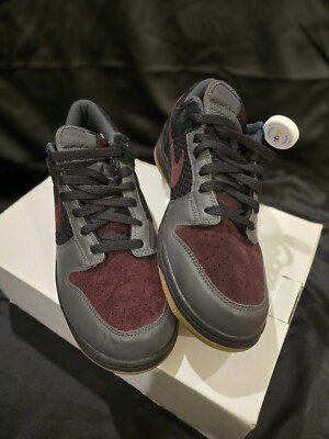 2007 Nike Dunk Low CL Black / Burgundy Gum 304714-065  display picture 3