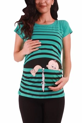 Freche Umstandsmode T-Shirt Sweatshirt Schwangerschaft Baby Flucht Geschenk MMC - Bild 1 von 4