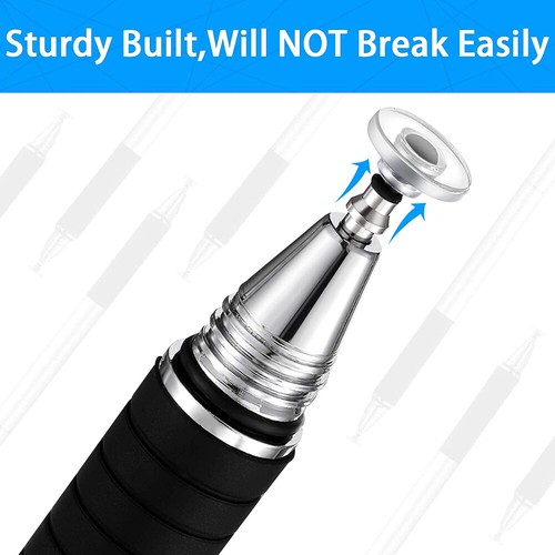 12 Pcs Stylus Touchscreen Pen Refill Tips Replaceable Travel Replacement Disc - Photo 12 sur 12