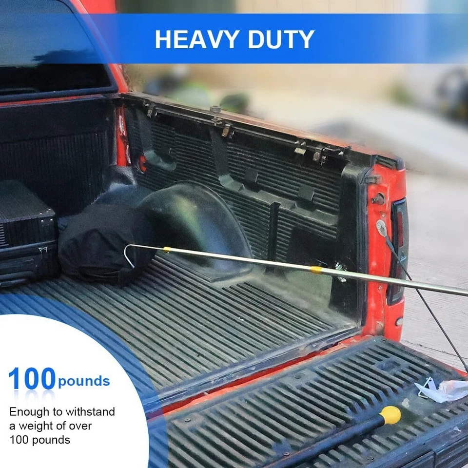 Recogedor de carga camioneta pickup recuperador de carga 6 pies herramienta de alcance agarrador con 2 ganchos Foto 4 de 4