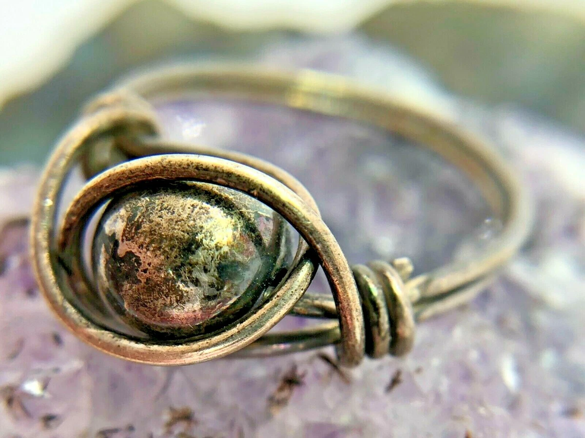 Sterling silver shop wire wrapped rings