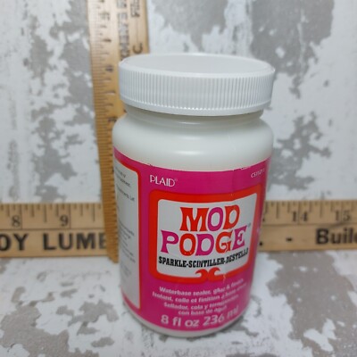 Plaid Mod Podge Sparkle 8 oz. 2012 Sealed 